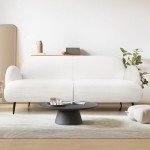 Soft Boucle Loveseat Sofa for Living Room