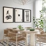 Framed Set of 3 Poker Wall Art Prints