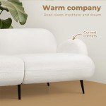 Soft Boucle Loveseat Sofa for Living Room