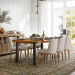 Acacia Wood Dining Table for 6, Rustic Style