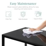 Modern 5-Piece Glass Dining Set with Chairs