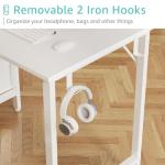 Compact White Desk with Drawers for Kids