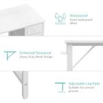 Compact White Desk with Drawers for Kids