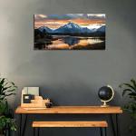 Grand Teton Sunset Canvas Wall Art for Living Room