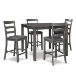 Bridson 5-Piece Dining Room Set with Barstools