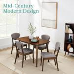 Compact 5-Piece Mid-Century Dining Set