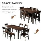 7-Piece Extendable Dining Table and Chairs Set
