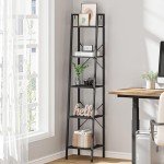 Ladder Shelf with Hooks for Home and Office