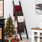 6-Tier Blanket Ladder for Rustic Decor Storage