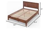 ZINUS Vivek Deluxe Queen Wood Bed Frame