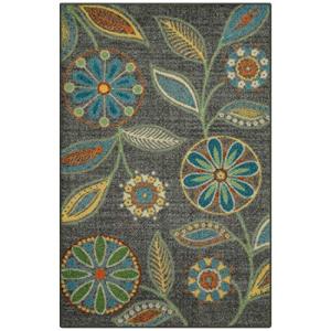 Reggie Floral Non-Skid Kitchen Accent Rug 2'6 x 3'10