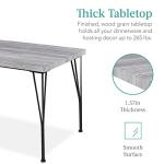 5-Piece Modern Metal and Wood Dining Set