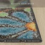 Reggie Floral Non-Skid Kitchen Accent Rug 2'6 x 3'10