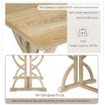 Merax Wooden Dining Table Set for 6 People