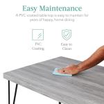 5-Piece Modern Metal and Wood Dining Set