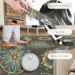 Reggie Floral Non-Skid Kitchen Accent Rug 2'6 x 3'10