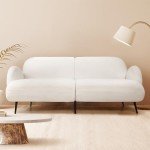 Soft Boucle Loveseat Sofa for Living Room