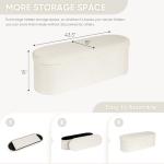 Sherpa Folding Storage Ottoman for Living Room