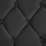 Yaheetech 45" Black Velvet Ottoman with Gold Legs