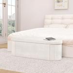 Sherpa Folding Storage Ottoman for Living Room