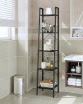 Ladder Shelf with Hooks for Home and Office