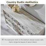 Farmhouse 6-Drawer Rustic Dresser with Vintage Charm