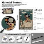 Vintage Mindfulness Quote Canvas Wall Art 12x16in