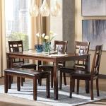 Bennox Dining Set with Table, Chairs, and Bench