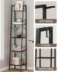 Ladder Shelf with Hooks for Home and Office