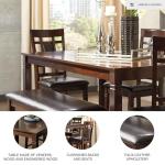 Bennox Dining Set with Table, Chairs, and Bench