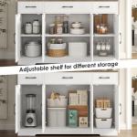 Large Modern Farmhouse Buffet Cabinet with Drawers