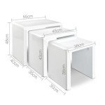3-Piece Nesting Table Set for Versatile Living