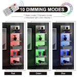 5-Tier Floating Wall Shelf with RGB Light