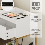 Modern Nightstand with Charging Station & Storage