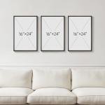 3-Piece 3D Textured Abstract Wall Art Set