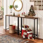 HOOBRO Rustic Narrow Console Table for Any Space