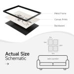 Black and White Floral Wall Art Set of 4