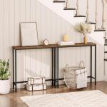 HOOBRO Rustic Narrow Console Table for Any Space