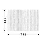 Soft Grey 5x7 Machine Washable Area Rug