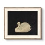 Swan Canvas Wall Art for Vintage Home Decor