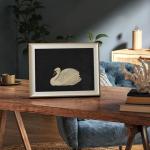Swan Canvas Wall Art for Vintage Home Decor