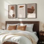 Neutral Abstract 3-Piece Earth Tones Wall Art