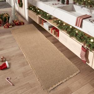 Cozy Waffle Runner Rug, Non-Slip & Washable