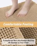 Cozy Waffle Runner Rug, Non-Slip & Washable