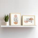 Boho Framed Wall Art Set of 4