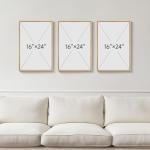 Sage Green Boho Wall Art Set, 3 Pieces