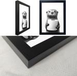 Funny Raccoon Bathroom Wall Art Canvas Print