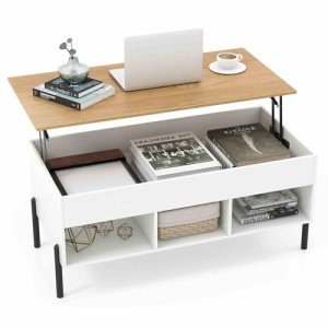 Modern Lift Top Coffee Table with Hidden Storage