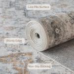 8x10 Machine Washable Vintage Area Rug - Light Taupe