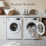 8x10 Machine Washable Vintage Area Rug - Light Taupe